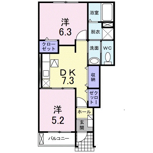 クラシオンＢ 間取り