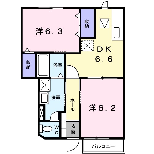 スカイタウン飯塚 間取り