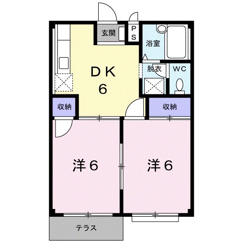 エルディム愛福Ａ 間取り