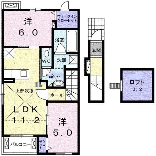 ロータス　城西・Ｓ　Ⅰ 間取り