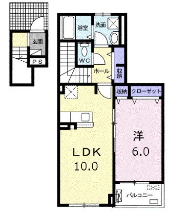 オランジュ・ウエスト 間取り