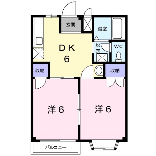 メゾンＫＵＭＡＧＡＹＡ 間取り