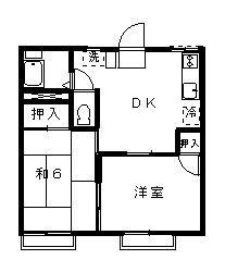 メゾンフォンティーヌ　Ａ棟 間取り