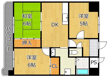 ニューエバーグリーン小倉 間取り図