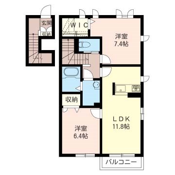 Ｎ　ｍａｉｓｏｎⅤ  201号室 間取り