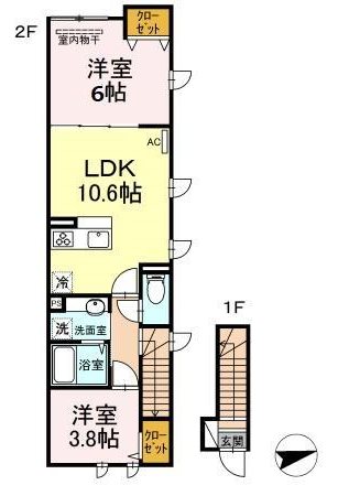 アンジュール等々力 間取り図