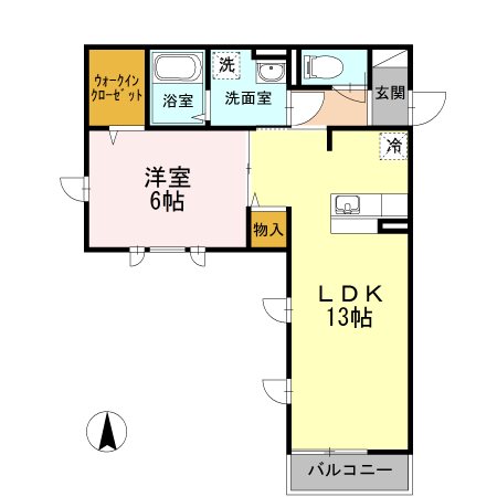 CRAPE MYRTLE 駒沢公園通り 間取り図