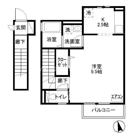 プラムコート中町 間取り図