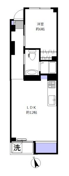 自由が丘フラワーマンション 間取り図