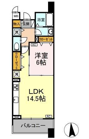 モンテバレ等々力 間取り図