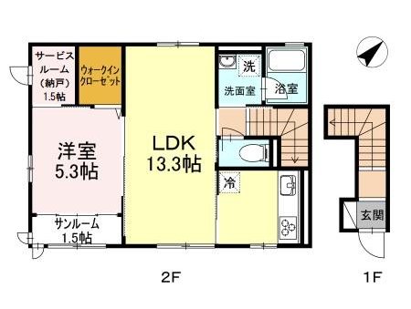 サンシャンテ上野毛A 間取り図