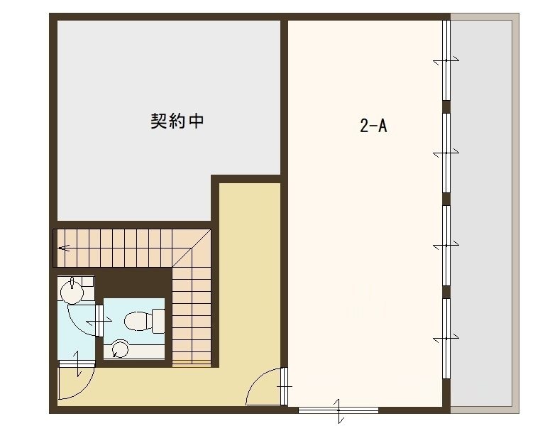 内田工業ビル 2-A号室 間取り