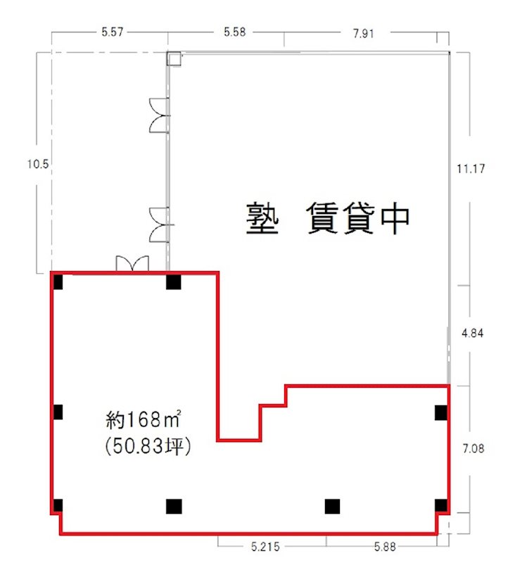 小山テナント3 B号室 間取り