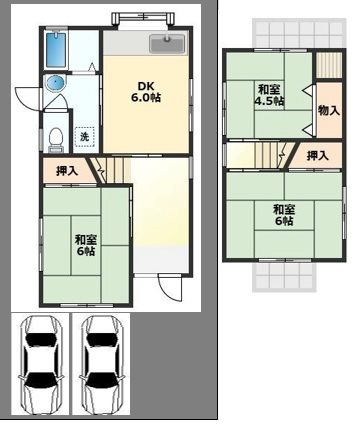 柳町借家 間取り図