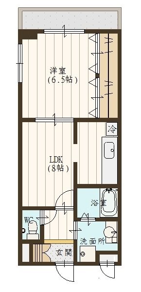 エスペラント 411号室 間取り