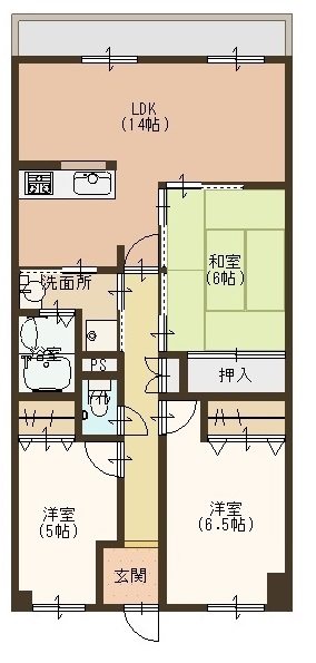 アメニティーRITTO 601号室 間取り