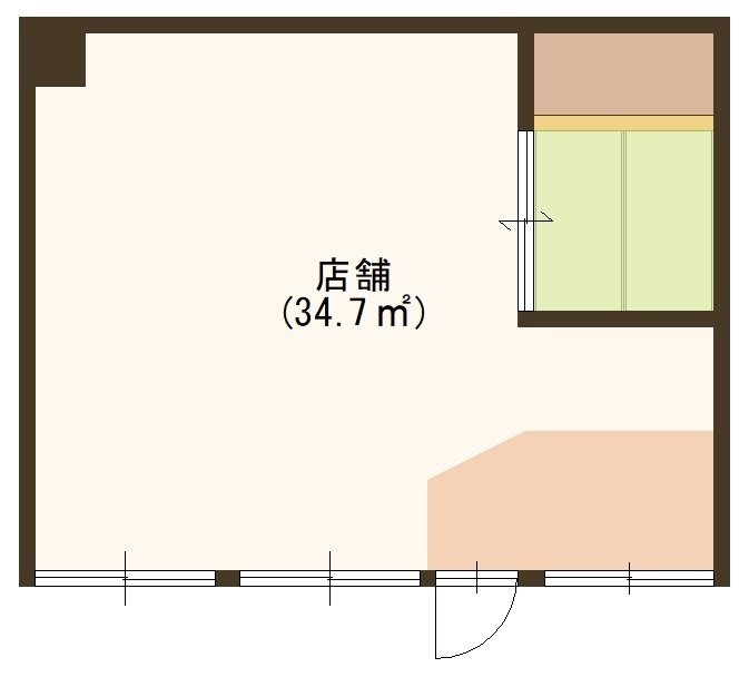 六条テナント A号室 間取り