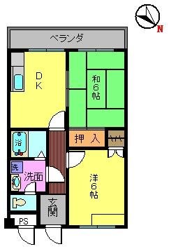 Ｔ’ＳサニーコーポⅠ 202号室 間取り