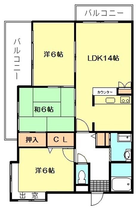 瀬田グランドハイツ 302号室 間取り