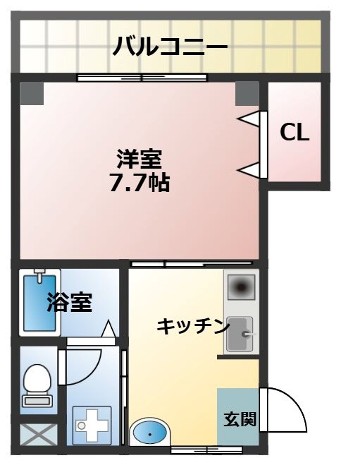 コーポサンⅢ 302号室 間取り