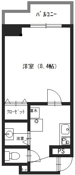 プラシード白川今小路 201号室 間取り