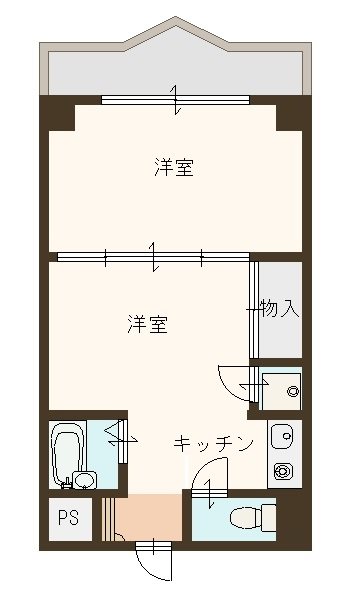 西河原マリーンハイツ 間取り図