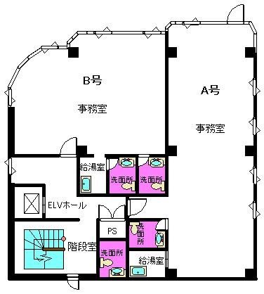 エフアイビル 3B号室 間取り