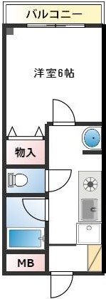 アルカサール成町 111号室 間取り
