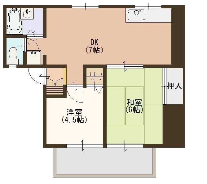 コーポ百栄 間取り図