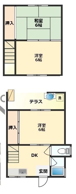 栄借家 間取り図