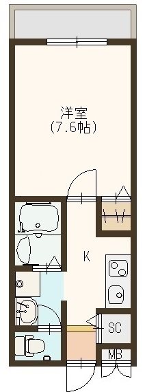 モンタネール 間取り図