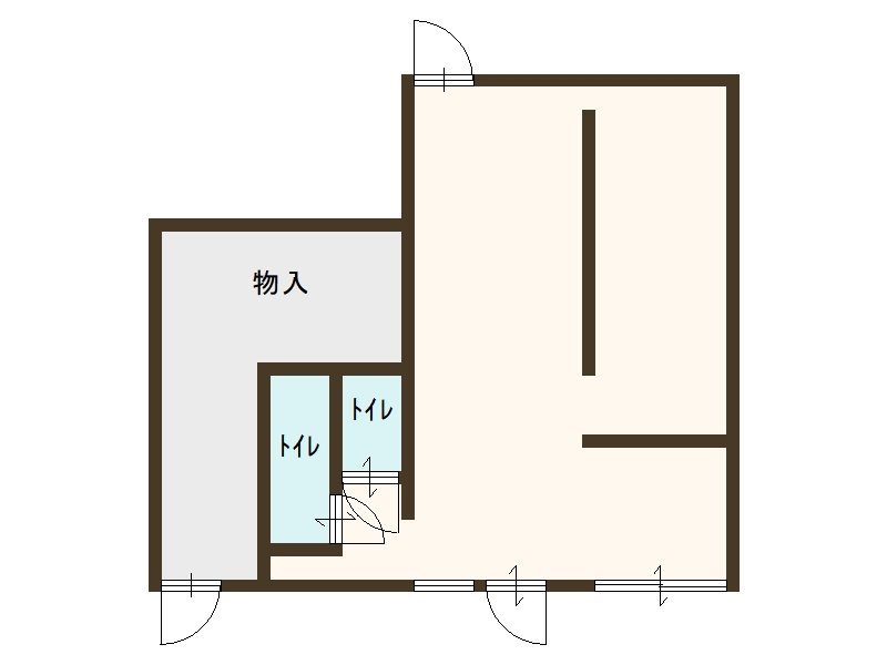 西村マンション 1-B号室 間取り