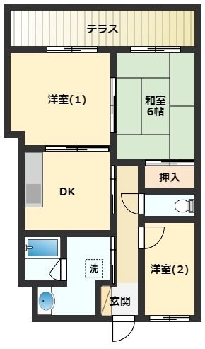 ポレールさかえ 101号室 間取り
