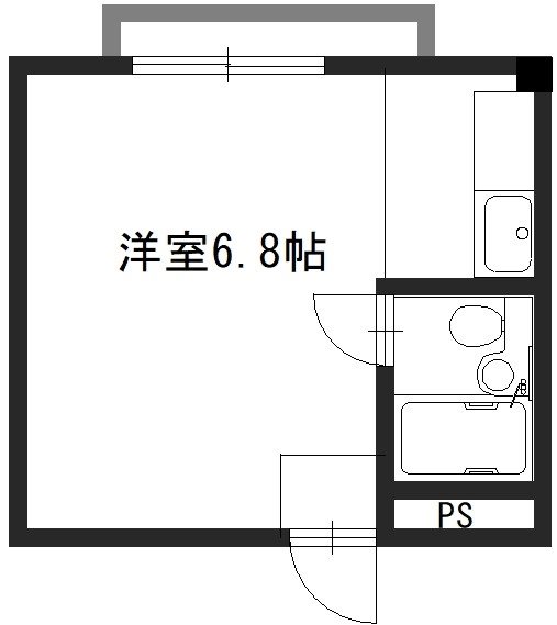 レジデンス若宮 405号室 間取り