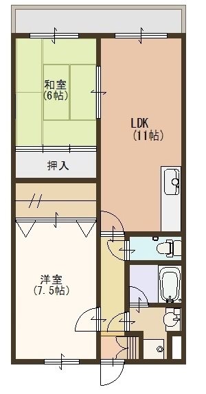 エスペラント 102号室 間取り