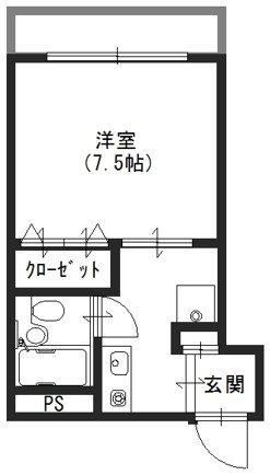 コスモハイツ千本 間取り図