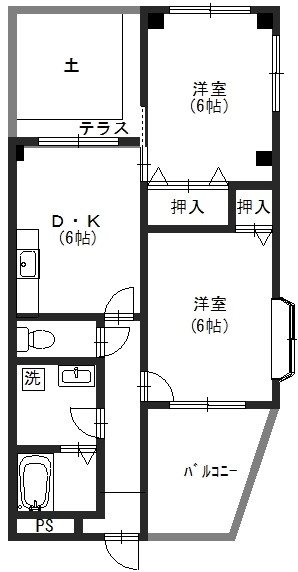 ハイツリーフラット 間取り図