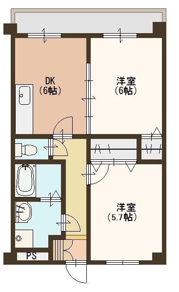 カーサ デ パシオン 403号室 間取り