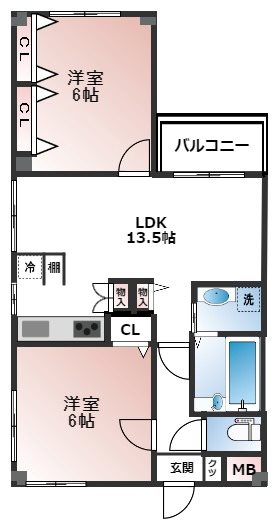 シンフォニー桃山紺屋町 302号室 間取り