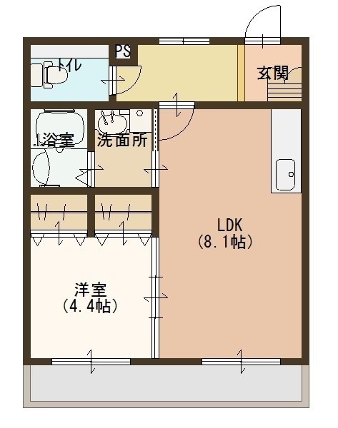 アーク280 302号室 間取り