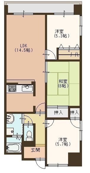 アメニティーRITTO 間取り図