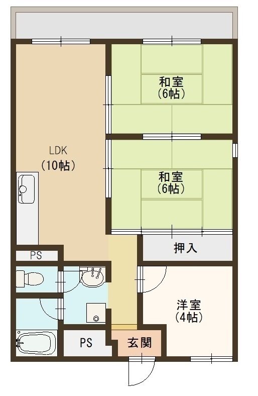 アスシャルマン野洲 301号室 間取り