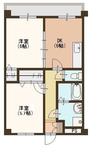 カーサ デ パシオン 202号室 間取り