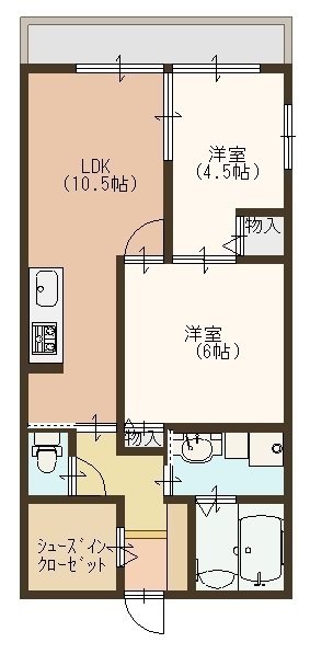 Excellent　Louis 205号室 間取り