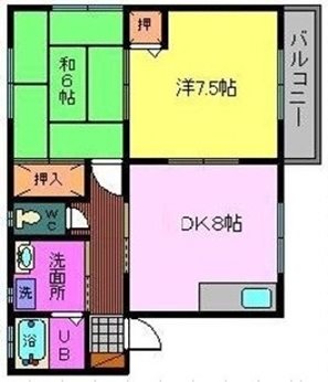 アルシオネ・セタ 205号室 間取り
