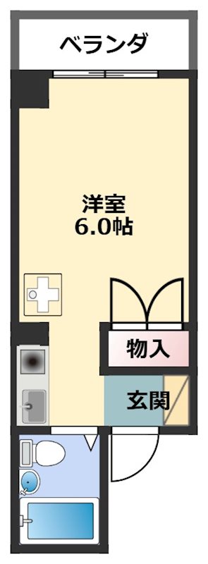 タクト２１ 502号室 間取り