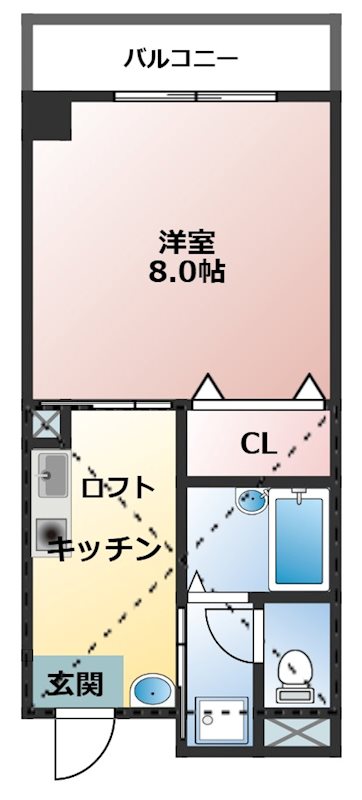 コーポサンⅡ 302号室 間取り