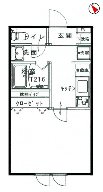ゆめのはうす 202号室 間取り