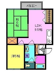 フォーブルM 205号室 間取り