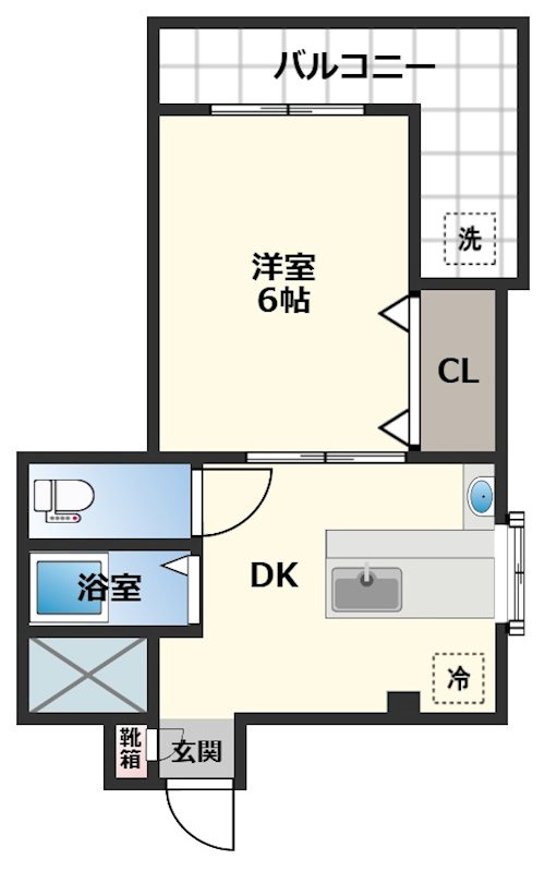 コーポサン 301号室 間取り